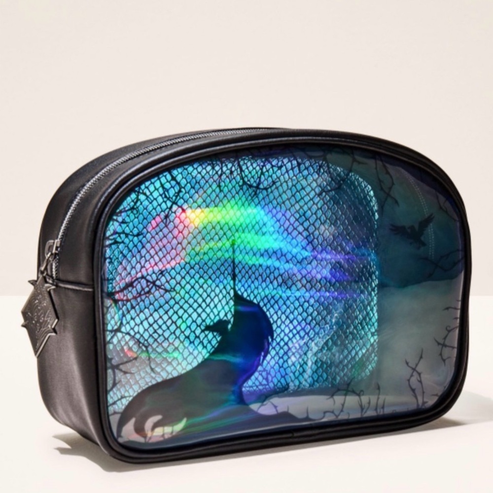 Bath & Body Works Maleficent Themed Iridescent Cosmetic Bag